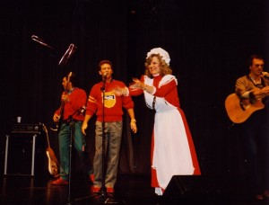 A holiday show with the Gatlin Brothers at Vanderbilt's Langford Auditorium, 1986.