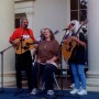 Jack Horner, Carol Ponder and me, judges concert at Tennessee Valley Fiddler’s Convention 2009